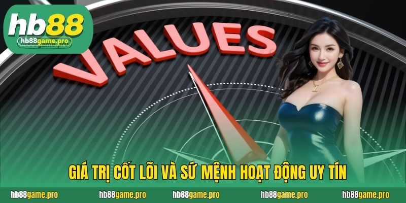 Giá trị cốt lõi và sứ mệnh hoạt động uy tín